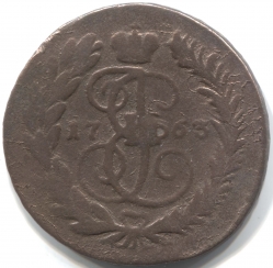 монета 2 копейки 1763
