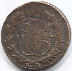 монета 5 копеек 1764 ММ