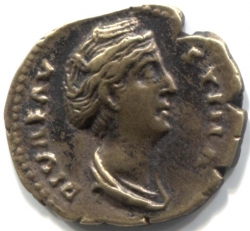 монета Фолис / Квадранс, Тит Аврелий Антонин Пий (138-161) Римская империя, Редкая монета, Состояние